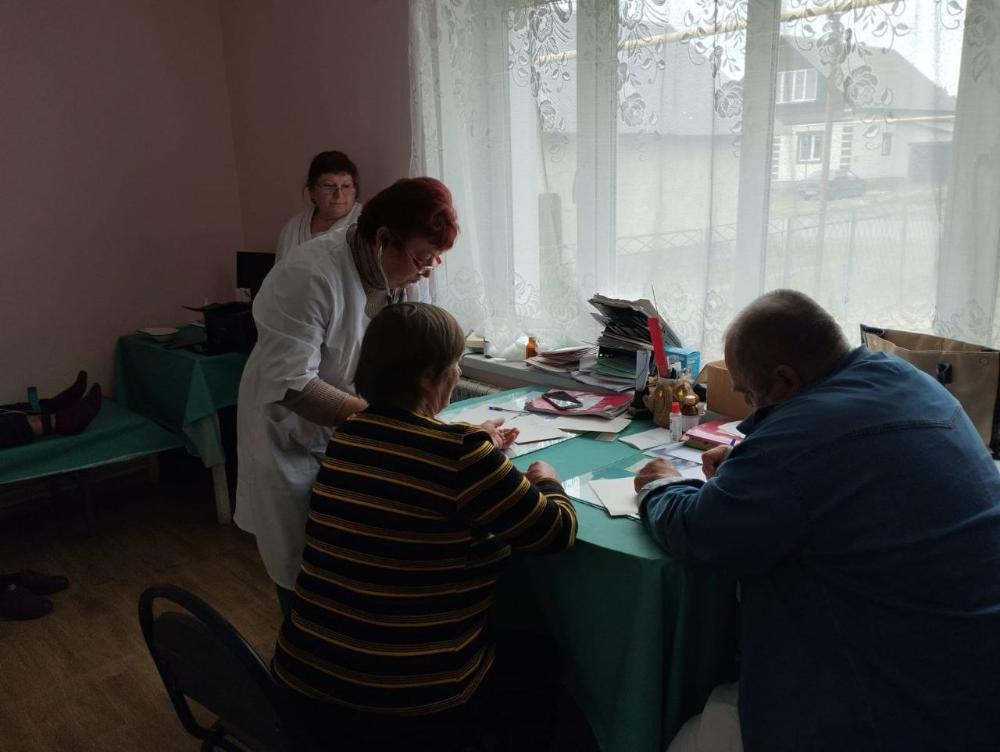 Работа выездной бригады врачей в Протасово